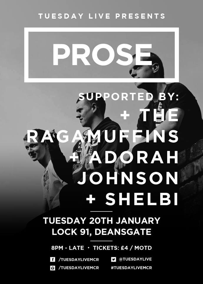 Prose headlines Tuesday Live @ Lock 91