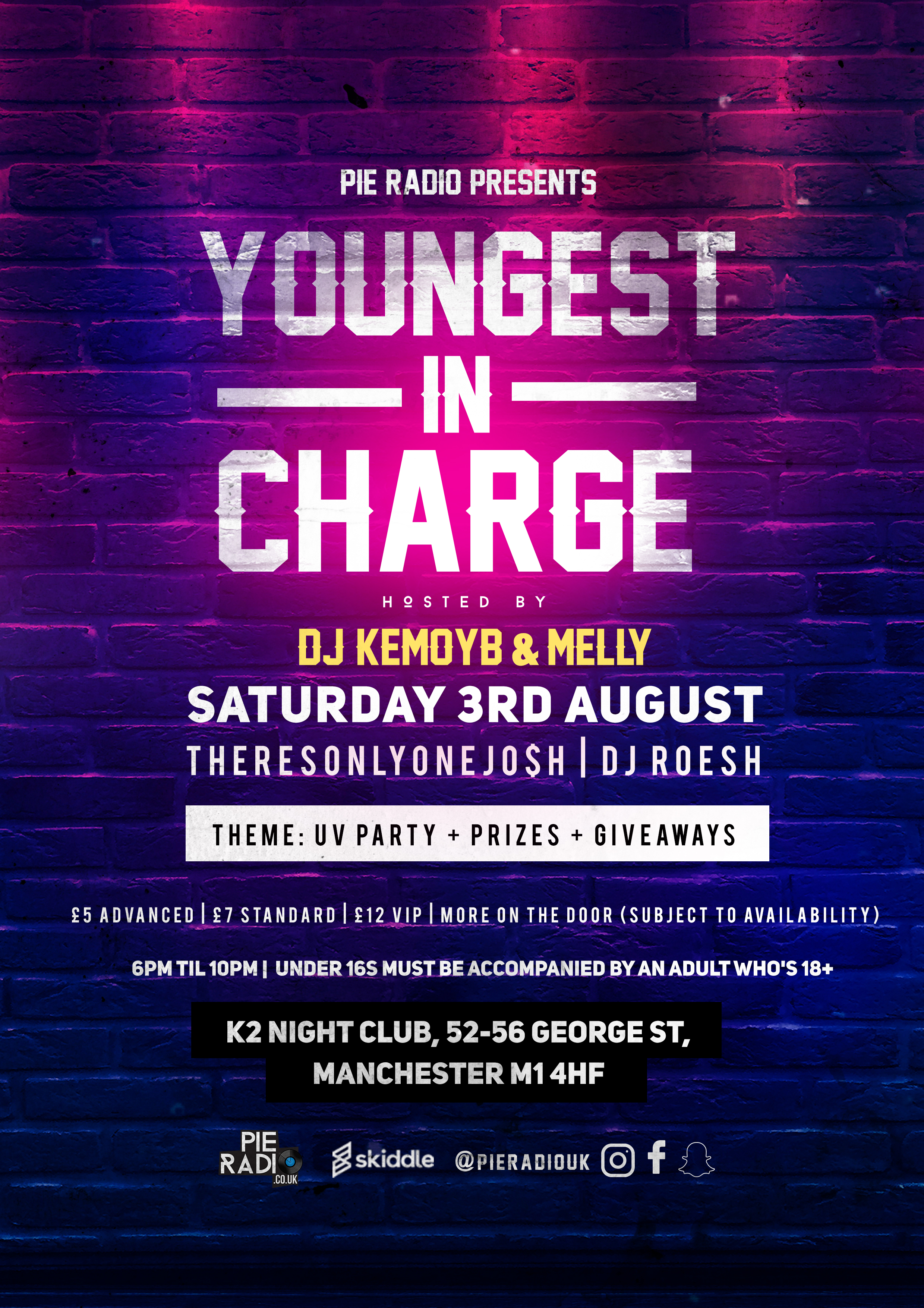 Youngest In Charge UV Party
