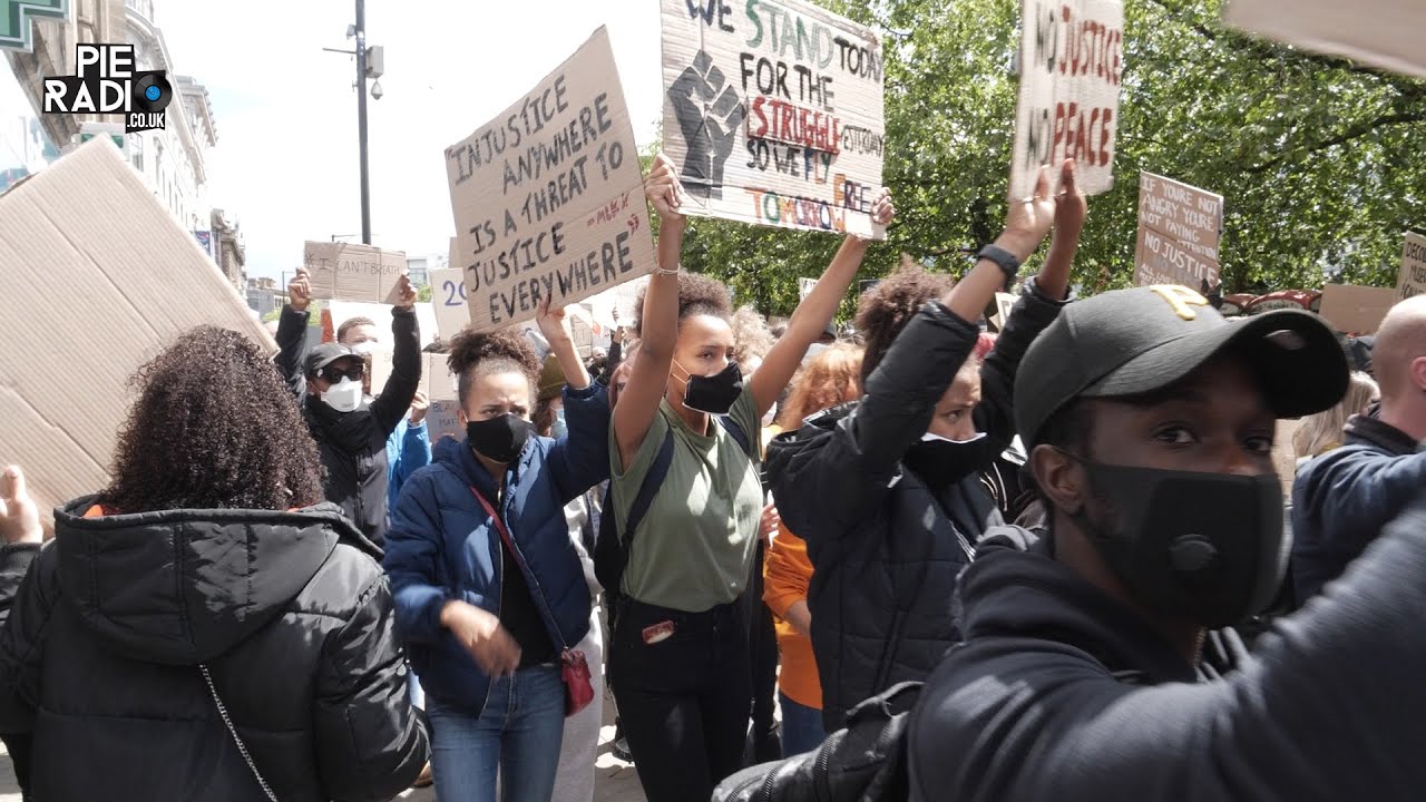 Thousands of young people gather in Manchester for Black Lives Matter peaceful protest