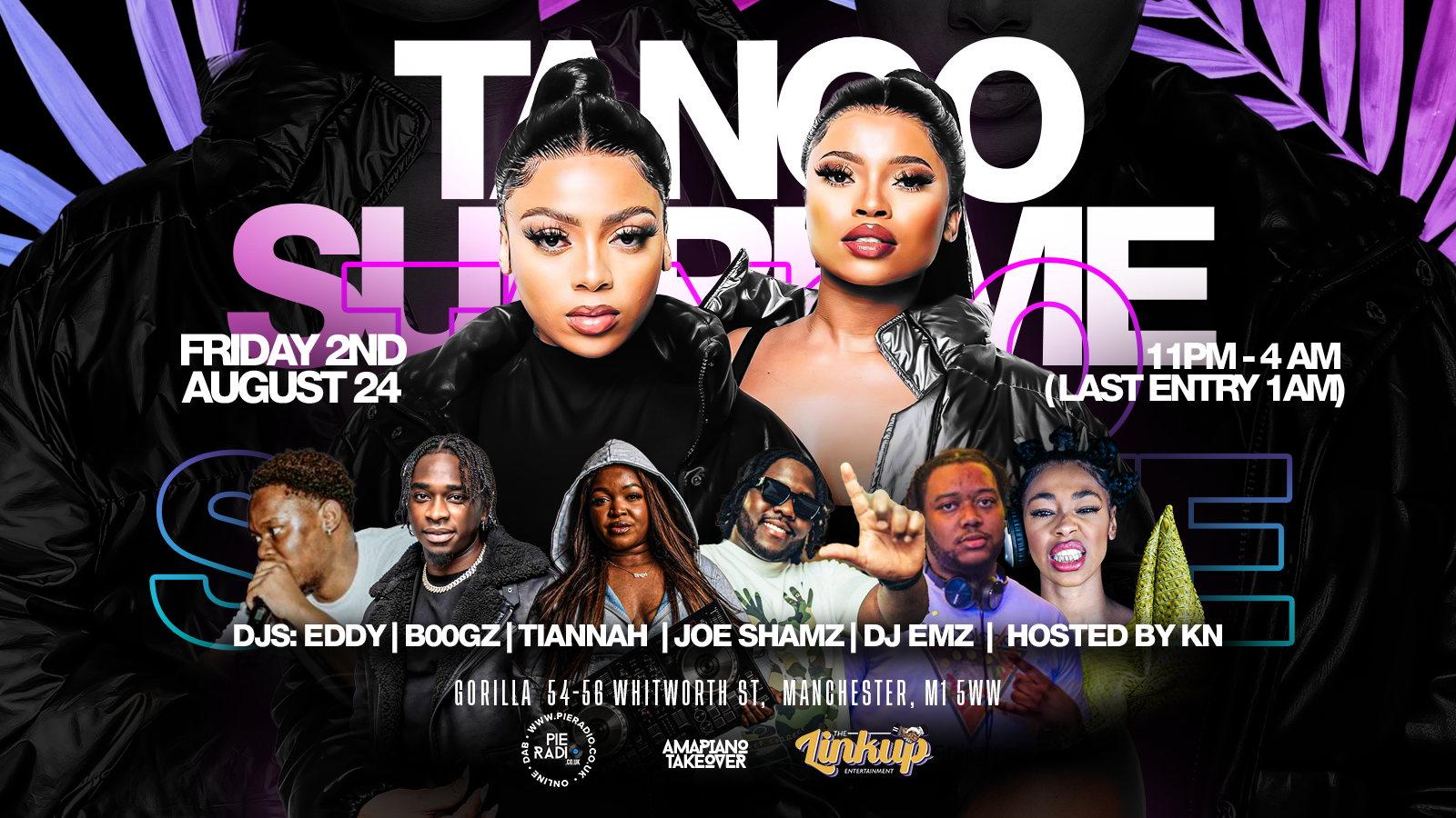 Tango Supreme Live In Manchester Best Amapiano Event Party in Manchester Gorrila Manchester Afrobeat Events